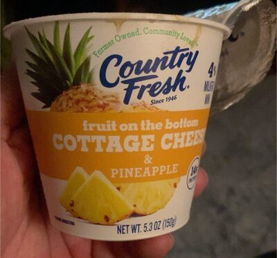 Fruit On The Bottom Cottage Cheese & Pineapple, Pineapple