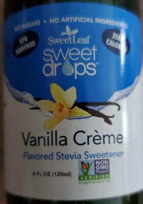 Vanilla Creme Flavored Stevia Concentrate, Vanilla Creme
