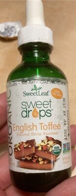 English Toffee Flavored Organic Stevia Sweetener, English Toffee