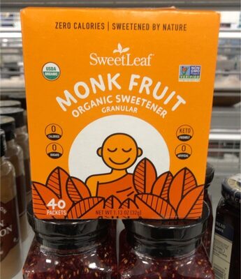 Monk Fruit Granular Organic Sweetener, Monk Fruit