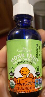 Organic Monk Fruit Sweetener Concentrate