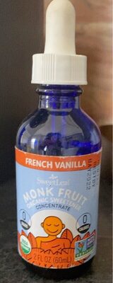 French Vanilla Monk Fruit Organic Sweetener Concentrate, French Vanilla