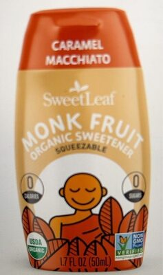 Caramel Macchiato Monk Fruit Organic Sweetener Saueezable, Caramel Macchiato