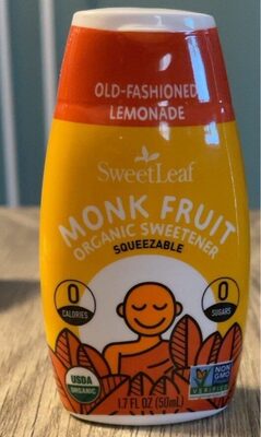 Old-Fashioned Lemonade Monk Fruit Organic Sweetener Squeezable, Old-Fashioned Lemonade