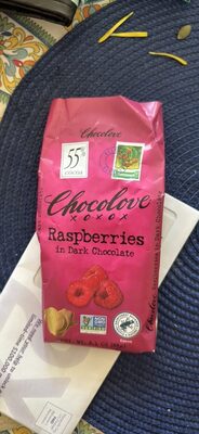 Raspberries In Dark Chocolate, Raspberries
