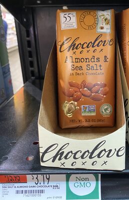 Almonds & Sea Salt In Dark Chocolate, Almonds & Sea Salt
