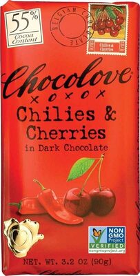 Chilies & Cherries In Dark Chocolate, Chilies & Cherries