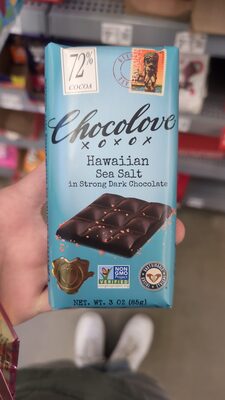 Hawaiian Sea Salt In 70% Cocoa Strong Dark Chocolate, Dark Chocolate
