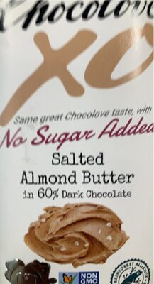 Salted Almond In 60% Dark Chocolate Butter, Salted Almond In 60% Dark Chocolate