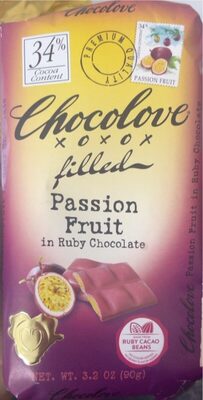 Passion Fruit Filled In Ruby Chocolate, Passion Fruit