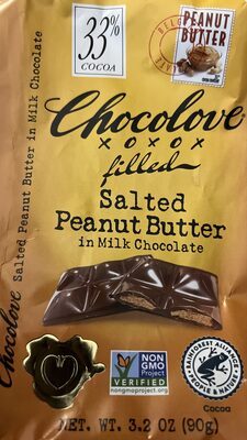 Salted Peanut Butter In Milk Chocolate, Salted Peanut Butter