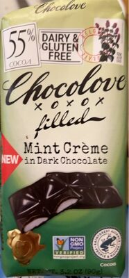 Mint Creme In 55% Cocoa Dark Chocolate, Mint Creme
