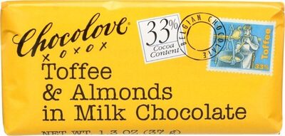 Toffee & Almonds In Milk Chocolate, Toffee & Almonds
