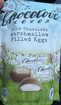 Milk Chocolate Marshmallow Filled Eggs, Milk Chocolate Marshmallow