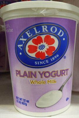 Plain Whole Milk Yogurt, Plain