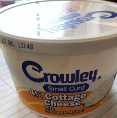 Pineapple 4% Small Curd Cottage Cheese, Pineapple