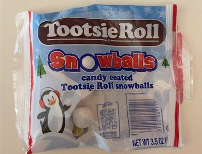 Candy Coated Tootsie Roll Snowballs, Candy Coated