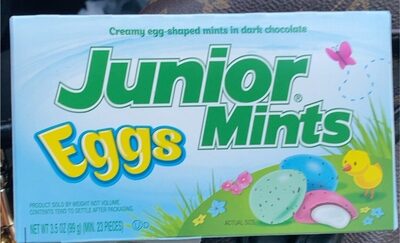 Creamy Egg-Shaped Mints In Dark Chocolate, Creamy