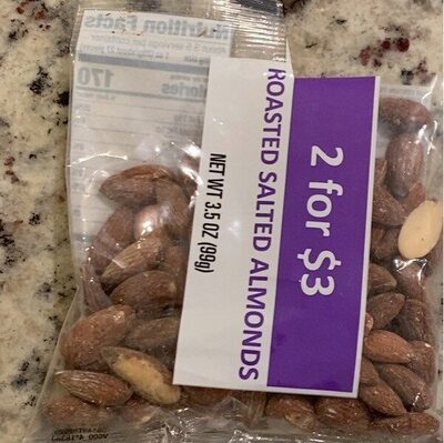 Roasted Salted Almonds, Roasted Salted