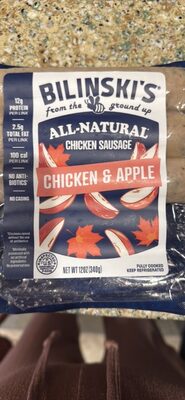 Apple Ginger & Chicken Sweet Apple Blended Sausage, Apple Ginger & Chicken