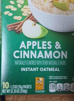 Apples & Cinnamon Instant Oatmeal, Apples & Cinnamon