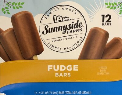 Fudge Frozen Dairy Confection Bars, Fudge