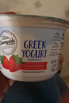 Strawberry Flavored Greek Yogurt Nonfat, Strawberry
