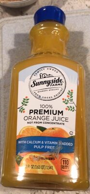 100% Orange Premium Pulp Free Juice With Calcium & Vitamin D Added, Orange