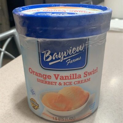 Orange Vanilla Swirl Sherbet & Ice Cream, Orange Vanilla Swirl