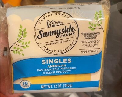 American Pasteurized Prepared Cheese Product Singles, American