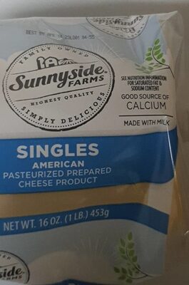 American Pasteurized Prepared Cheese Product Singles, American