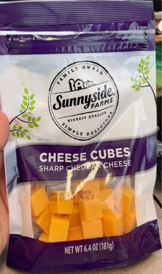 Sharp Cheddar Cheese Cubes, Sharp Cheddar