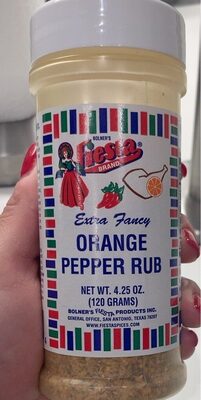 Orange Pepper Rub, Orange Pepper