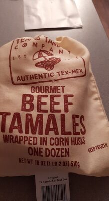 Gourmet Beef Tamales Wrapped In Corn Husks, Gourmet Beef