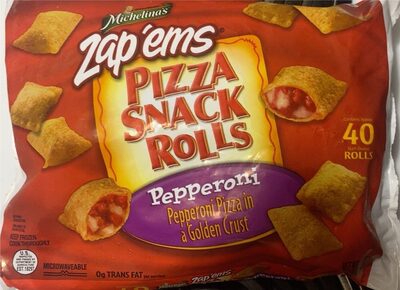 Pepperoni Pizza In A Golden Crust Pizza Snack Rolls, Pepperoni