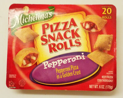 Pepperoni Pizza In A Golden Crust Pizza Snack Rolls, Pepperoni