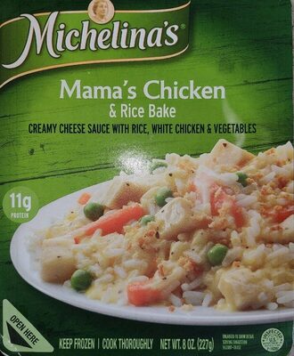 Mama's Chicken & Rice Bake Creamy Cheese Sauce With Rice, White Chicken & Vegetables, Mama's Chicken & Rice Bake