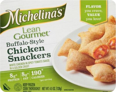 Buffalo-Style Chicken With Spicy Tomato Sauce In A Golden Crust Snackers, Buffalo-Style Chicken