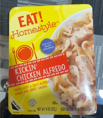 Kickin' Chicken Alfredo Homestyle Pasta With A Spicy Alfredo Sauce And White Chicken, Kickin' Chicken Alfredo