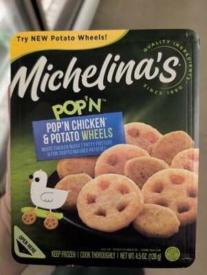 Pop'N Chicken Nugget Patty Fritters & Fun Formed Mashed Potatoes, Pop'N Chicken