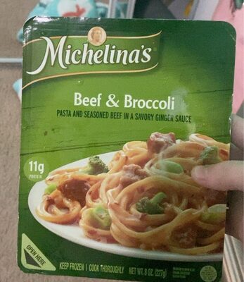 Beef & Broccoli Pasta & Seasoned Beef In A Savory Ginger Sauce, Beef & Broccoli