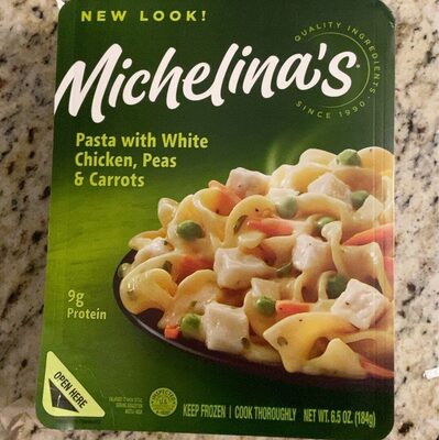 Pasta With White Chicken, Peas & Carrots, White Chicken, Peas & Carrots