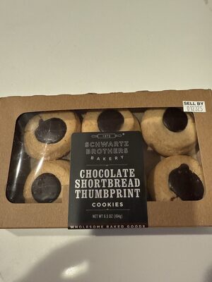 Chocolate Shortbread Thumbprint Cookies, Chocolate Shortbread Thumbprint