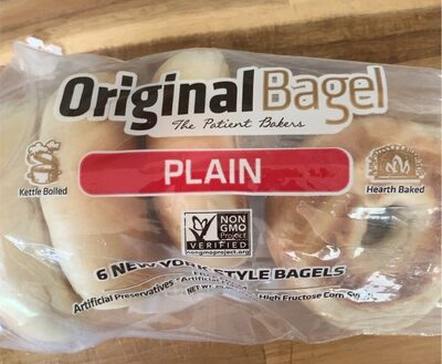Plain 6 New York Style Bagels, Plain