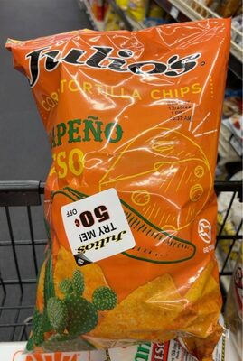 Jalapeno Queso Corn Tortilla Chips, Jalapeno Queso