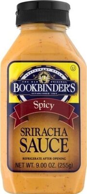 Bookbinder's Spicy Sriracha Sauce in 9 ounce retail