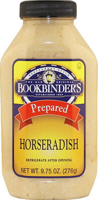 Bookbinder's Shelf Stable Prepared Horseradish 9.75 oz