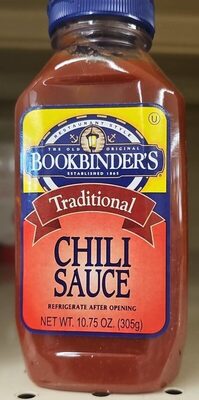 Bookbinder's Traditional Chili Sauce in 10.75 ounce
