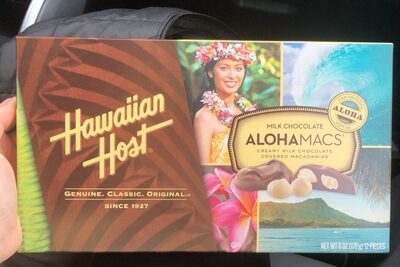 Hawaiian Host Alohamacs Milk Chocolate, 12 Count, 6 Oz