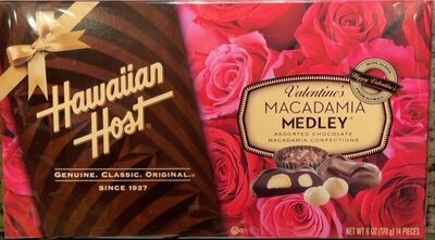 Valentine's Macadamia Medley Assorted Chocolate Macadamia Confections, Valentine's Macadamia Medley